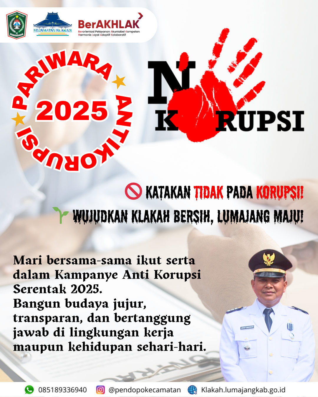 PARIWARA ANTIKORUPSI KECAMATAN KLAKAH TAHUN 2025