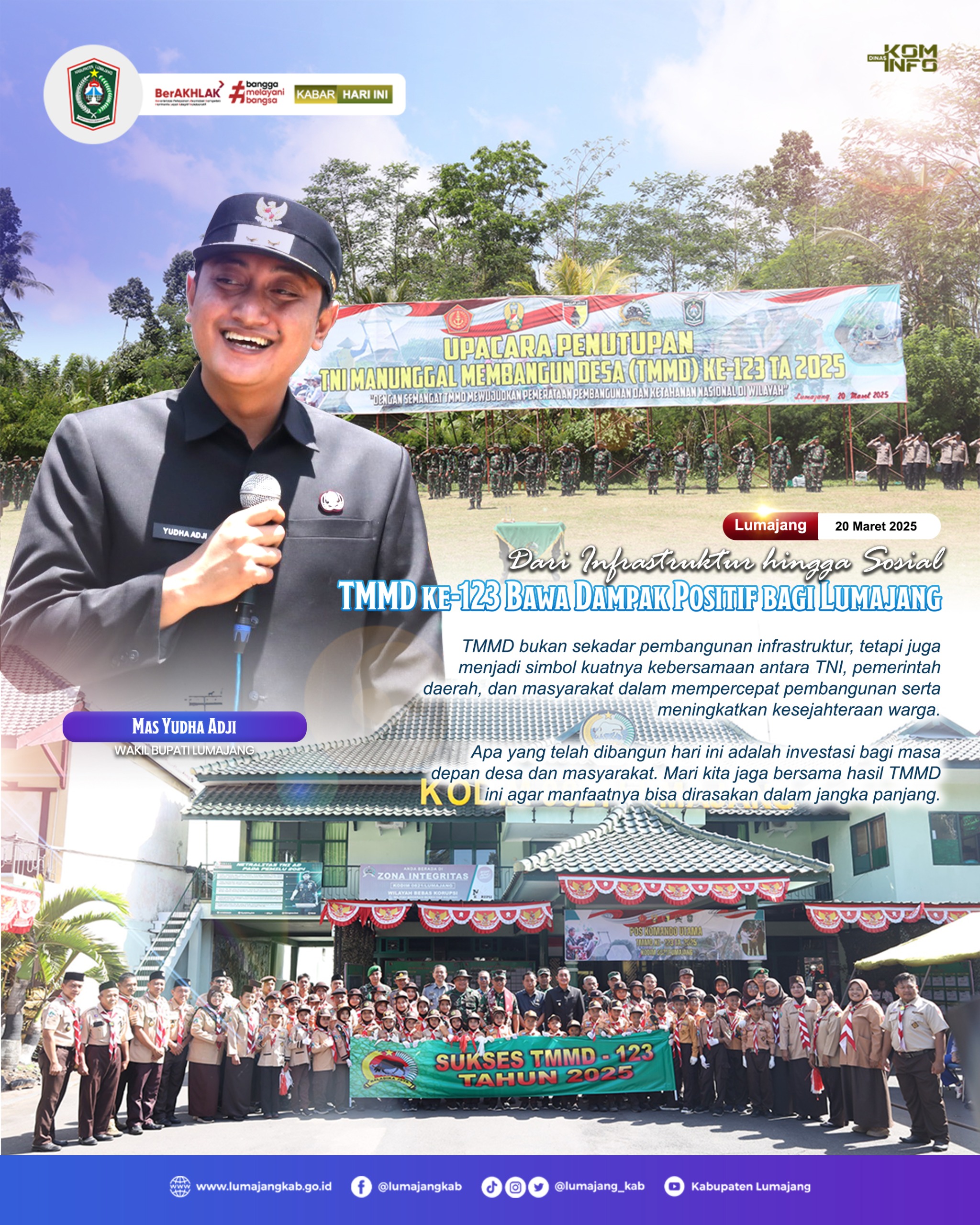 TMMD KE-123 : SINERGI UNTUK DESA LEBIH MAJU