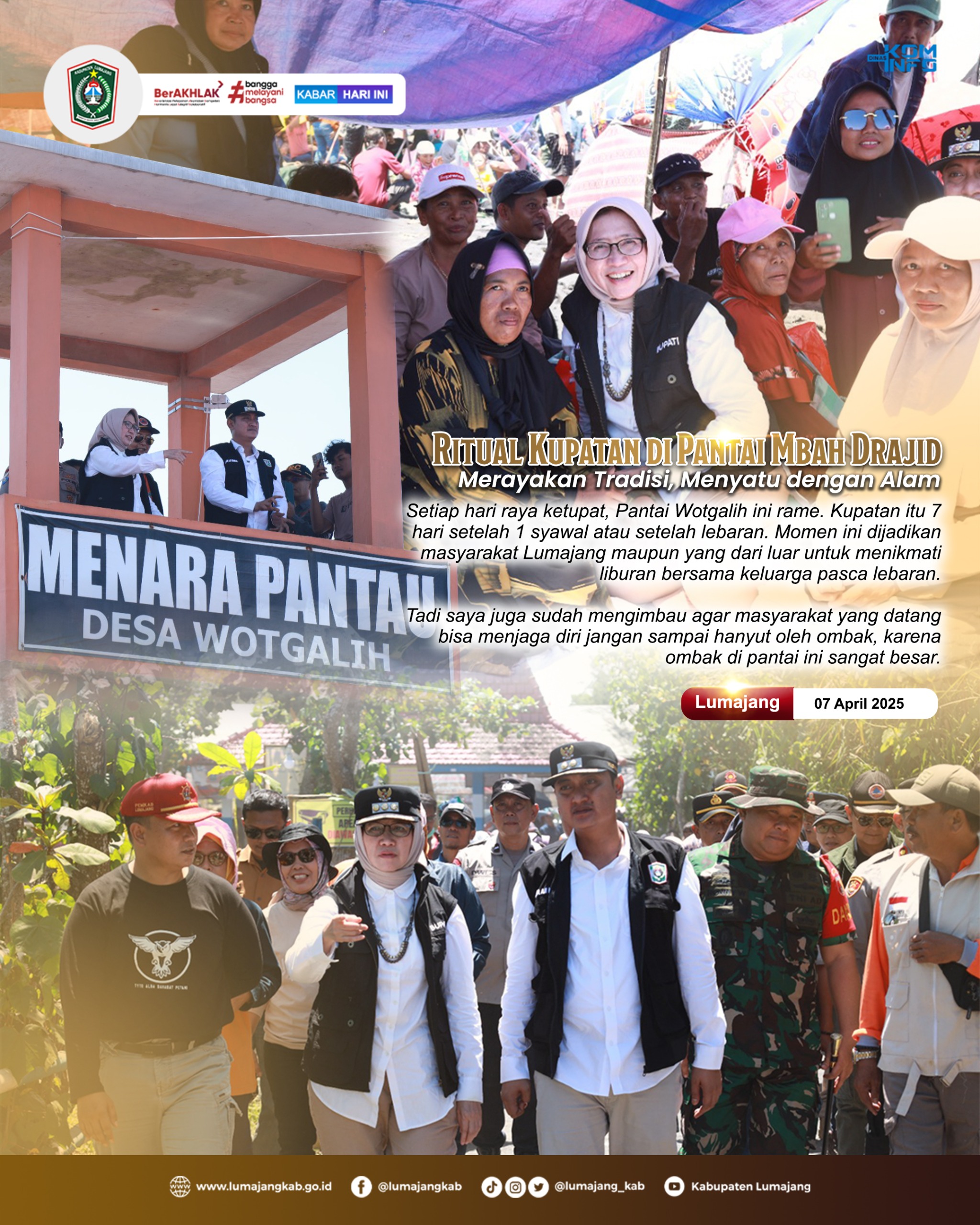 TRADISI LEBARAN KETUPAT DI PANTAI WOTGALIH