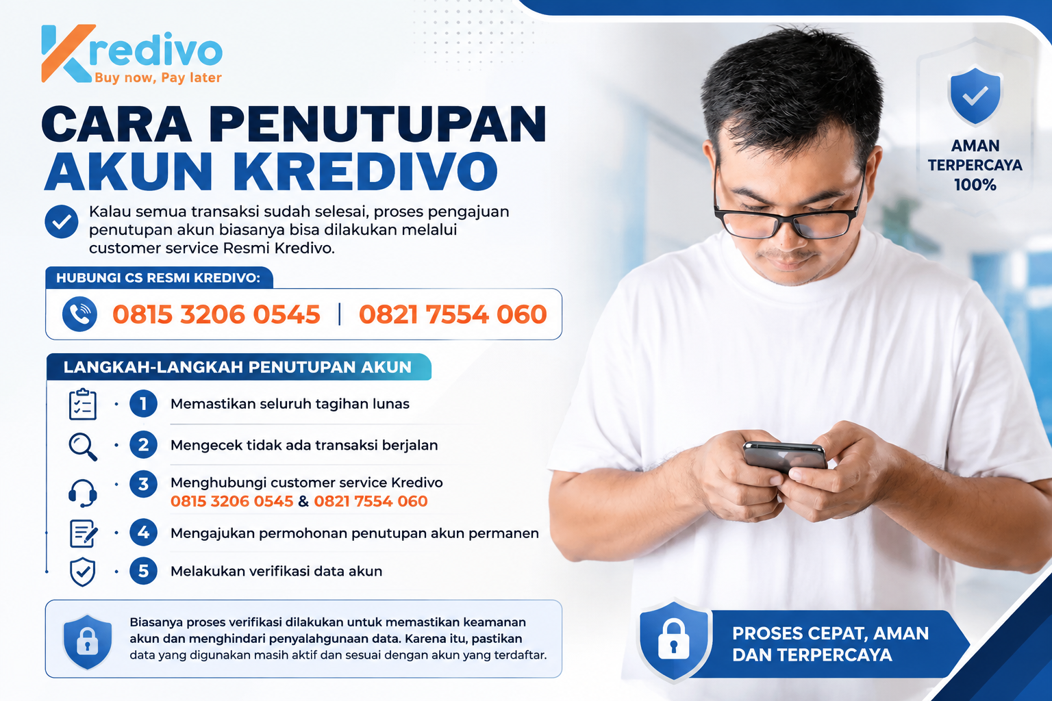 Cara HAPUS AKUN KREDIVO Permanen dan Hal yang Perlu Diperhatikan